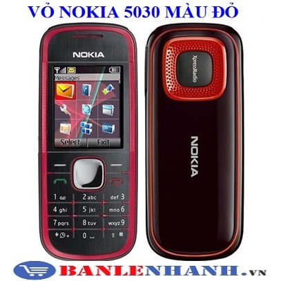 VỎ NOKIA 5030 MÀU ĐỎ [VỎ ZIN, XỊN]