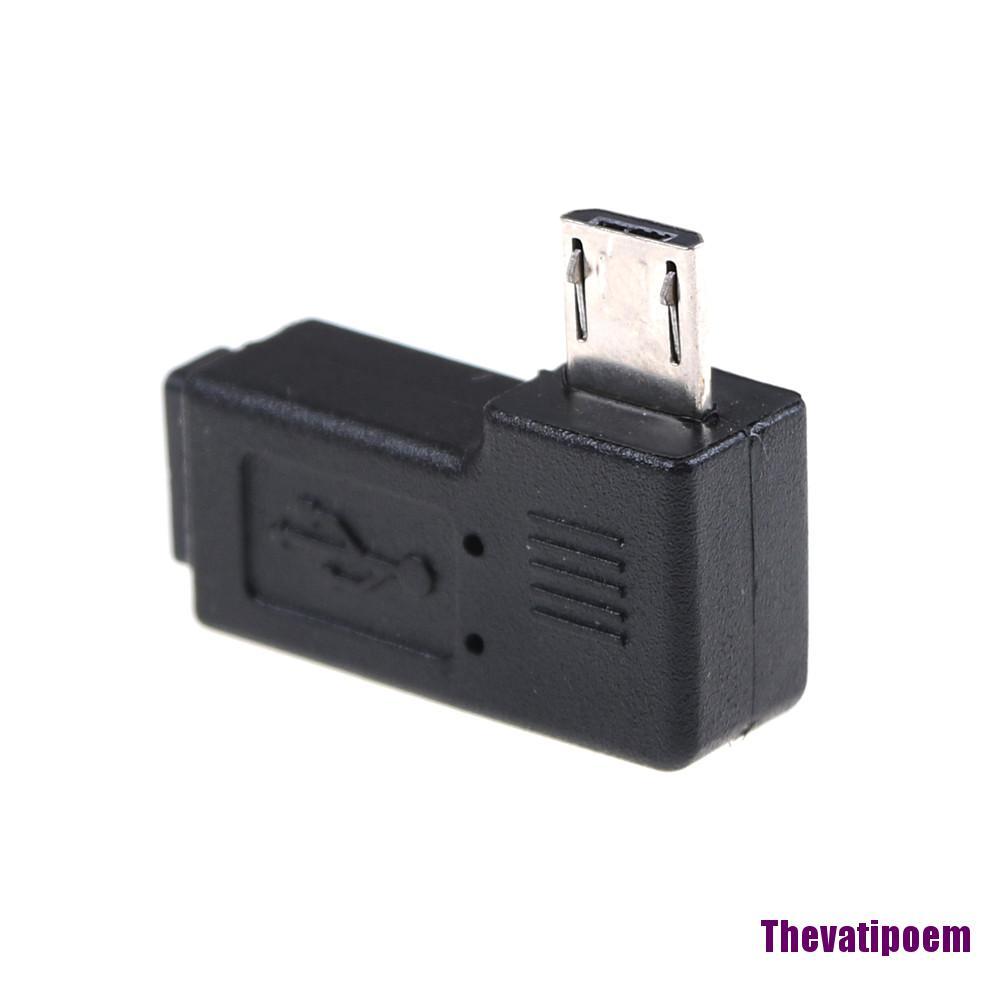 Bộ 2 Đầu Chuyển Đổi Usb Đực Sang Cái 90 Độ