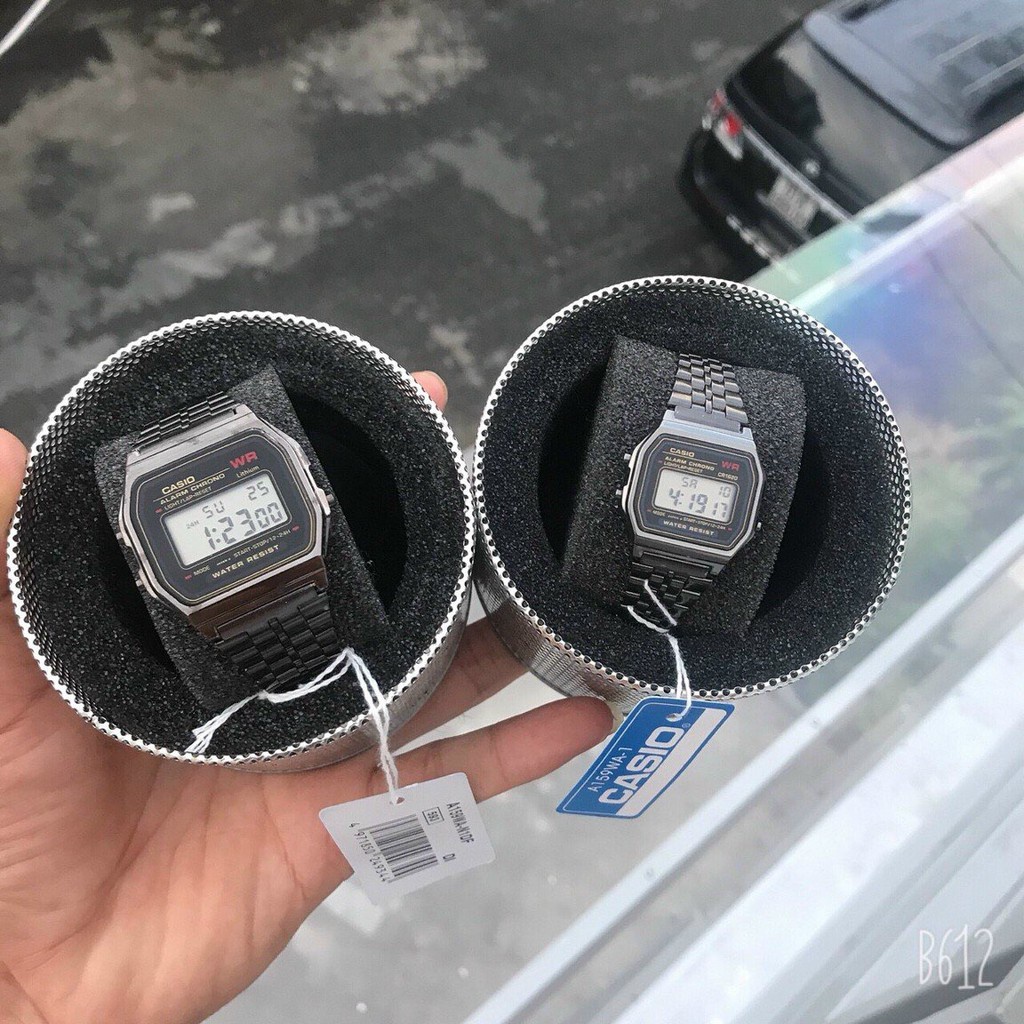 (Hàng Mới Về) Đồng hồ nam nữ Casio A159 WR06, dây thép không gỉ sang trọng,kiểu dáng hot nhất 2021