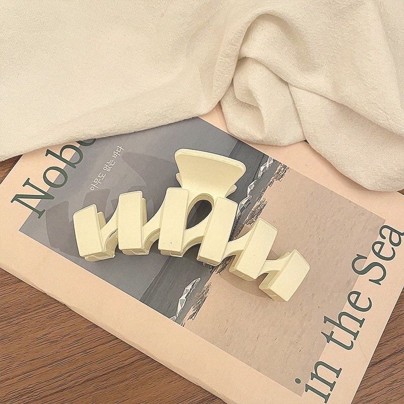 Kẹp Tóc Càng Cua Vintage Cỡ Lớn Phong Cách Hàn Quốc