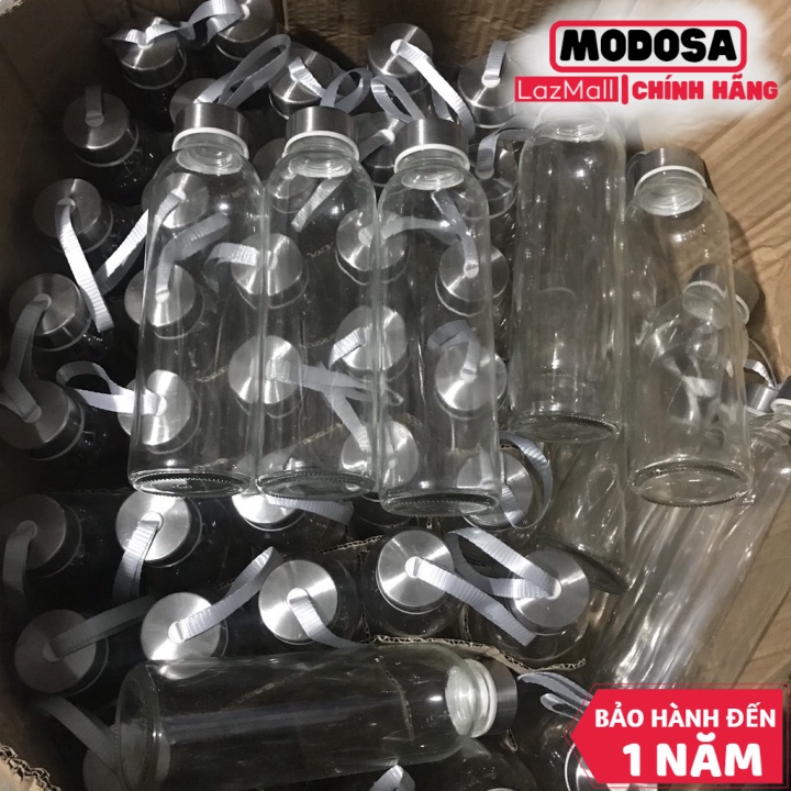 Bình Nước Vouller Thủy Tinh Bình Thủy Tinh 500Ml Chai Thủy Tinh Có Dây Xách