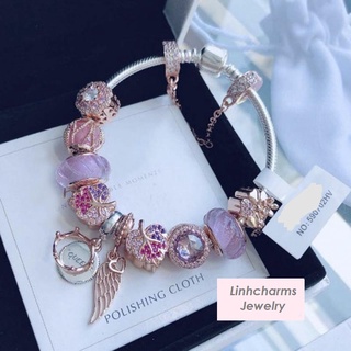 Vòng charm màu tím xinh