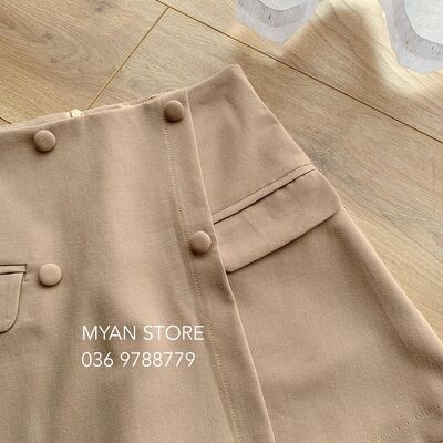 [Mã SKAMCLU7 giảm 10% tối đa 50K đơn 0Đ] Chân váy vạt chéo 4 cúc nắp túi Vvn062105 | BigBuy360 - bigbuy360.vn