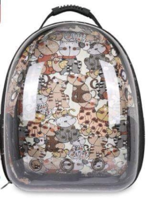 Balo trong suốt hoạ tiết mèo