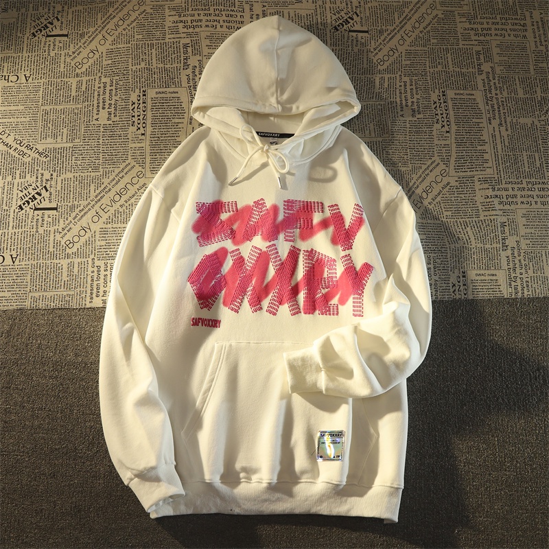 NRVP Áo Hoodie Tay Dài Oversize In Họa Tiết Phong Cách Hàn Quốc Kiểu Mới Cho Nam / Nữ