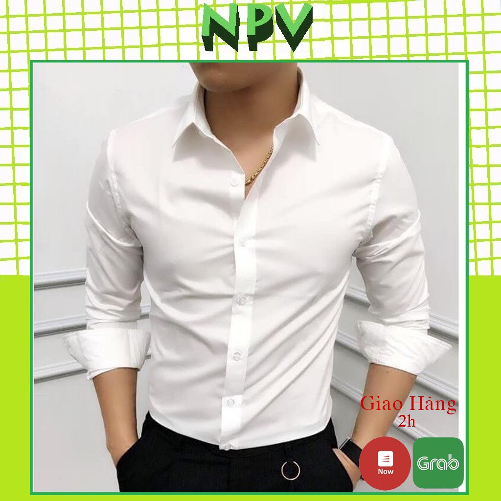 Áo sơ mi tay ngắn nam nữ NPV form rộng sơ mi cổ vest unisex tay lỡ, chất vải lụa mịn chống nhăn