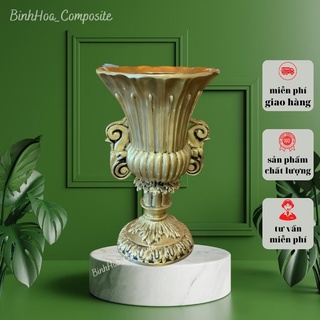 Bình hoa cúp 261 composite mãbh261, lọ cắm hoa cao cấp, bình hoa trang trí, bình hoa bằng đồng