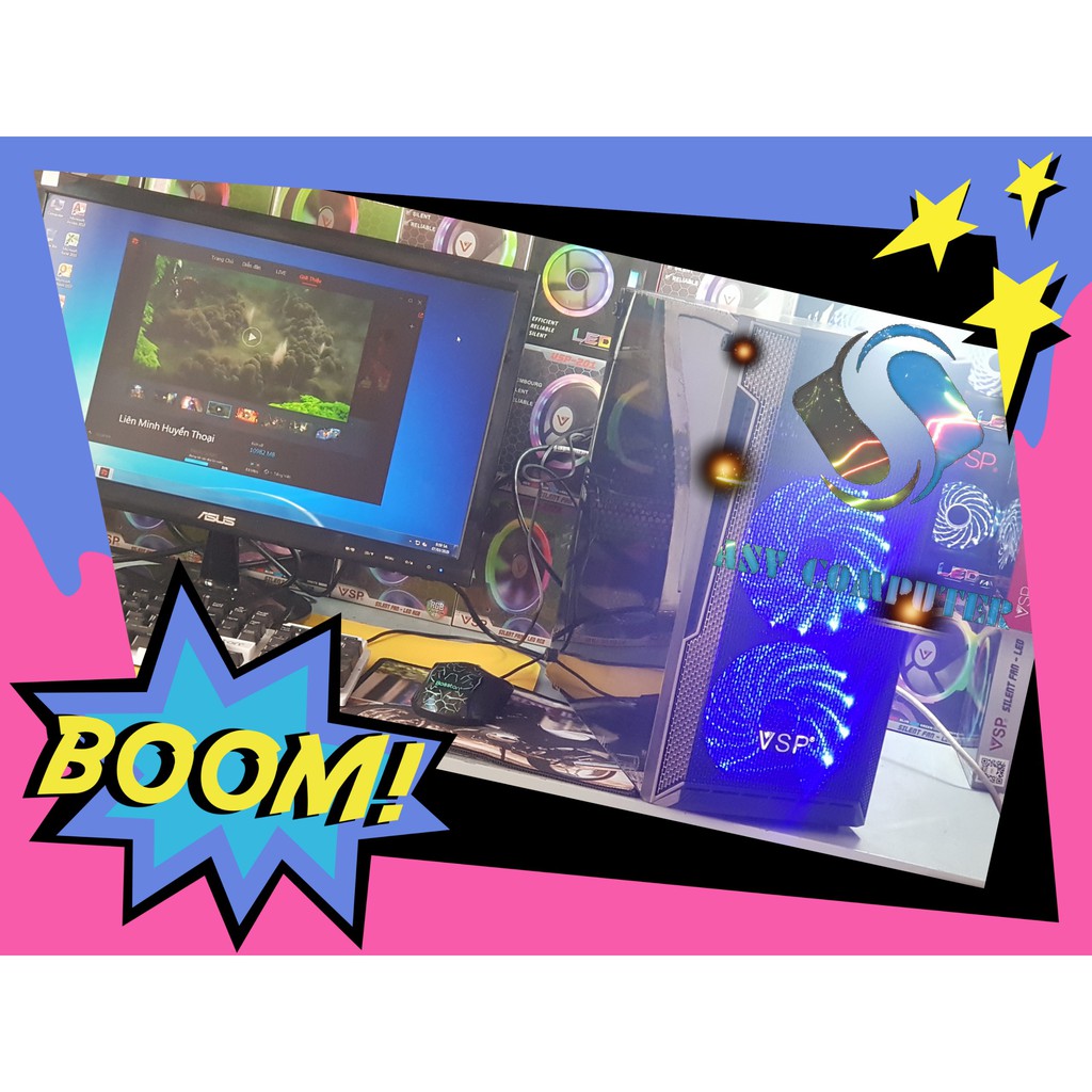 Máy vi tính chơi game A4 6300K Ram 8G Vga 4G + màn hình LCD 19in | BigBuy360 - bigbuy360.vn