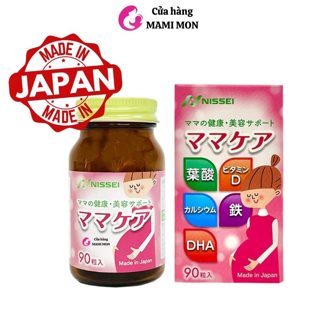 Vitamin tổng hợp cho bà bầu mẹ sau sinh cho con bú Mama Care Nissei Nhật Bản Shop Mami Mon