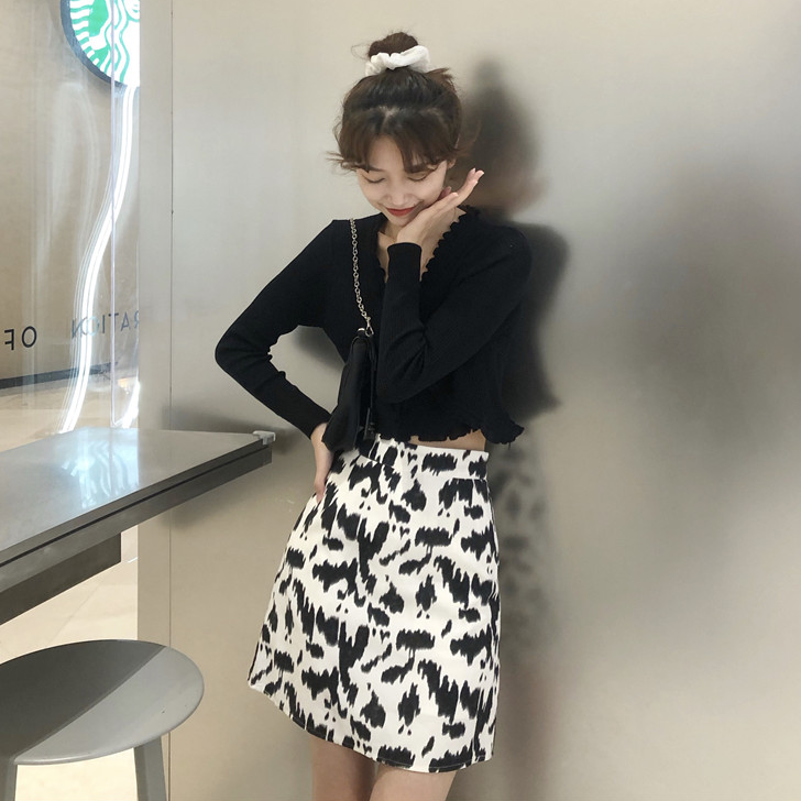SET CARDIGAN TĂM MỎNG + ÁO QUÂY NỮ ĐEN TRẮNG - CROPTOP THIẾT KẾ DÂY VIỀN BÈO  - SET ÁO KHOÁC CROP CỘT BÈ | BigBuy360 - bigbuy360.vn