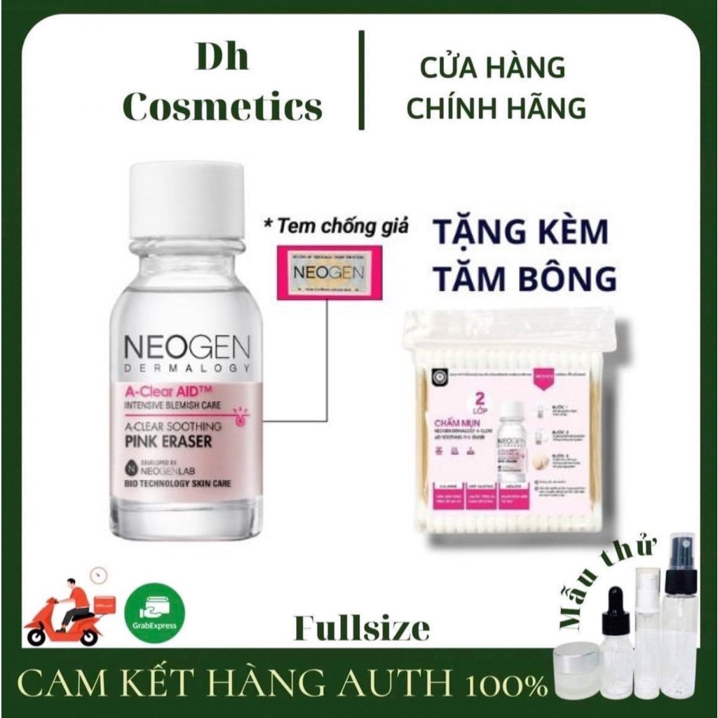 Chấm mụn Neogen 2 lớp Dermalogy A-Clear Aid Soothing Pink Eraser 15ml - DHcosmetic