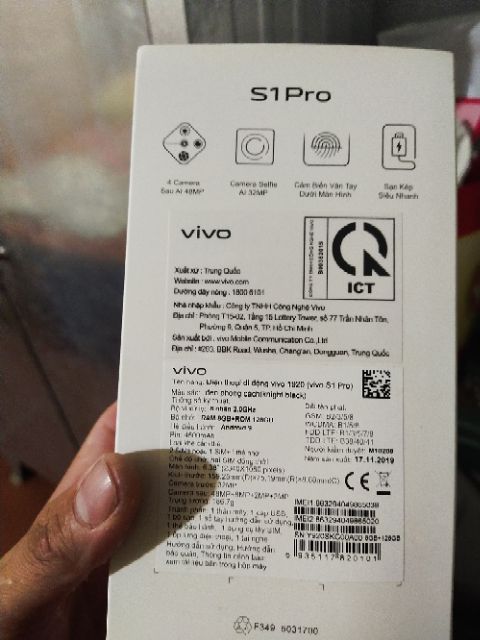 Điện thoại Vivo s1 pro Hàng like new 99%