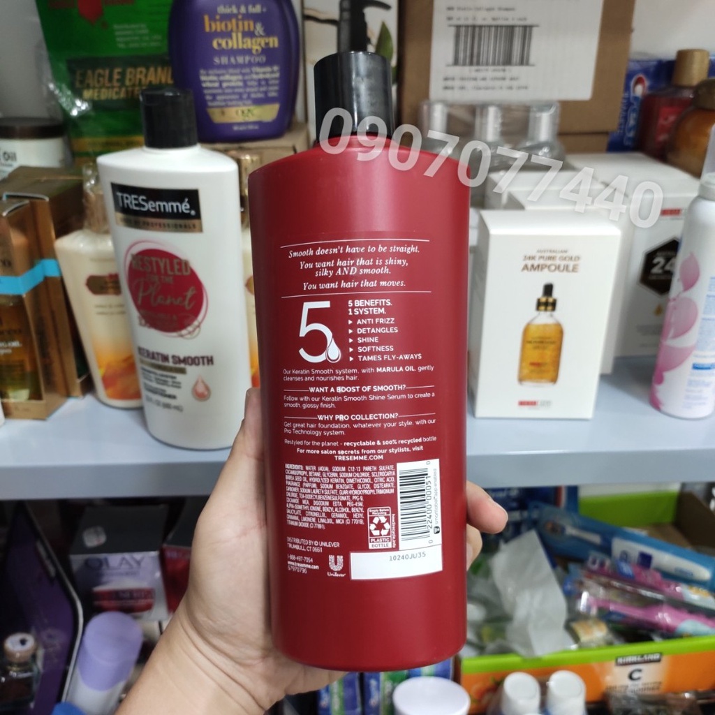 Set dầu gội &amp; xả TRESemme Restyled For The Planet 650ml - EDS Hàng Mỹ