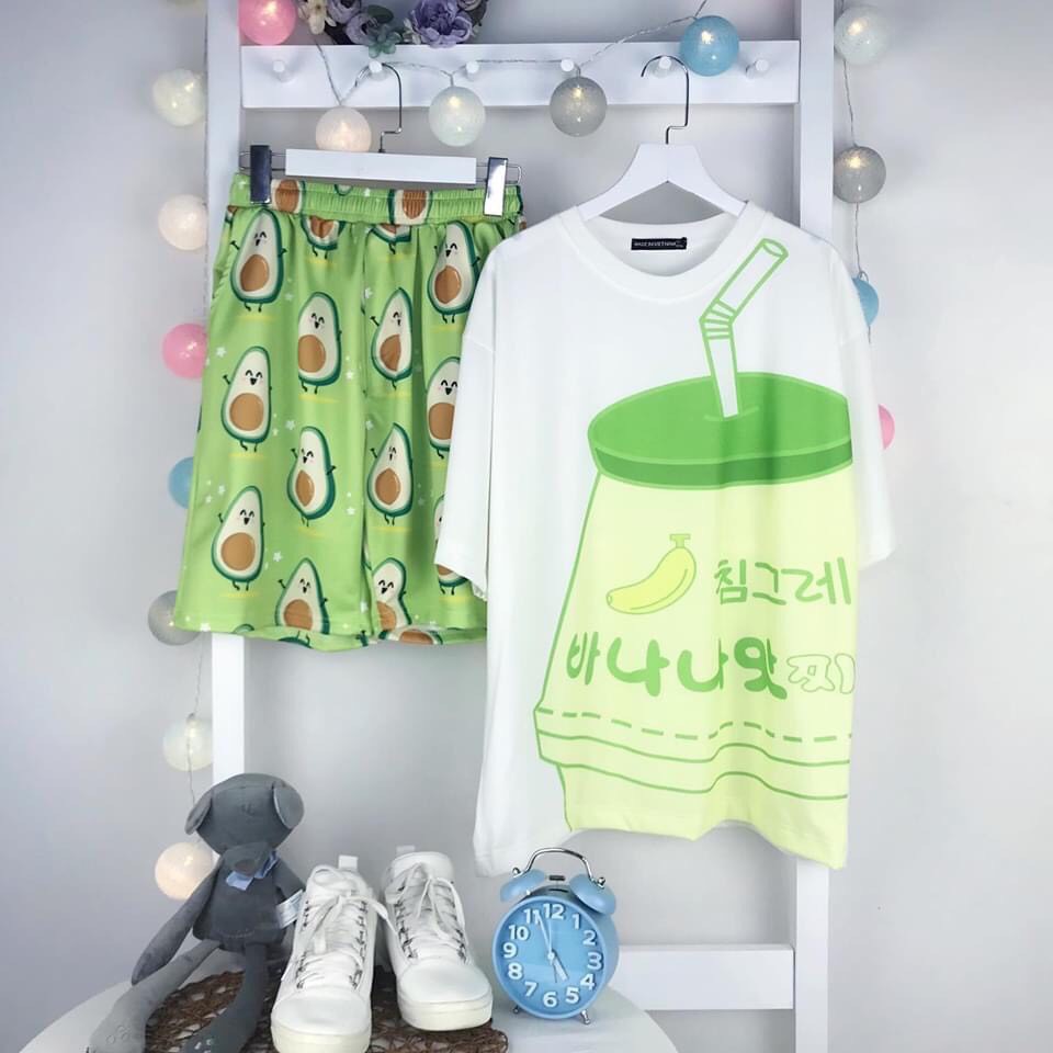 [ Mã FAMAYWA2 giảm 10K đơn 50K] Set bộ cartoon hoạt hình form rộng Unisex Ly Trà sữa Molly Fashion | BigBuy360 - bigbuy360.vn