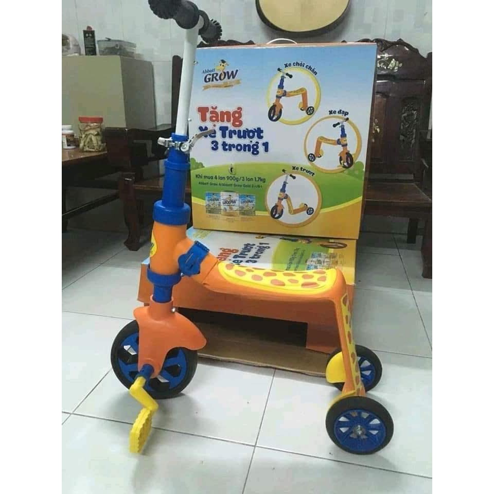 Xe đạp chồi chân cho bé xe scooter 3 in 1