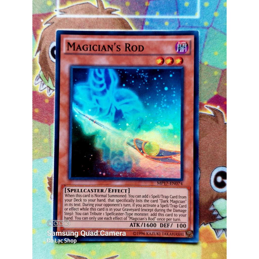 Thẻ Bài Yugioh Monster Magician's Rod - MP17-EN074 - Super Rare