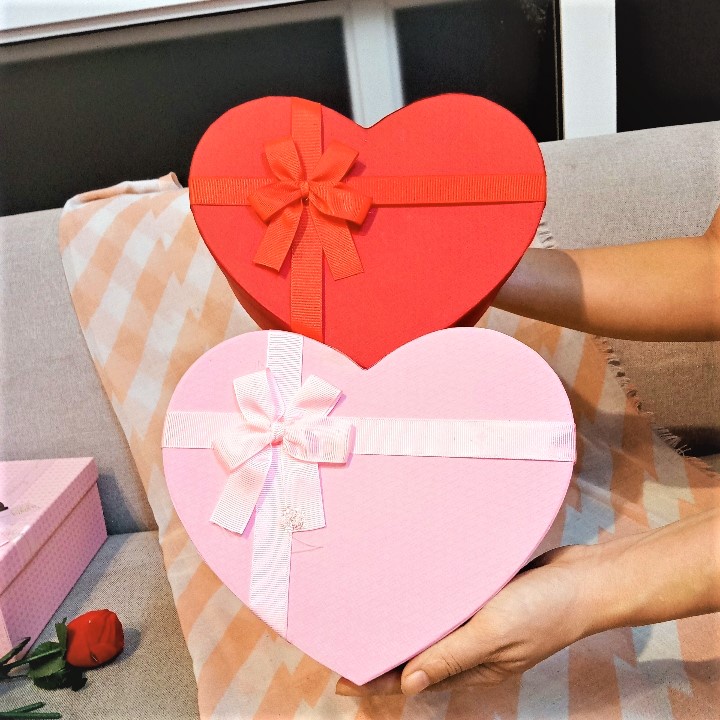 (26x9cm) Hộp quà tặng hình TRÁI TIM thường đựng quà tặng bạn trai, gái, quà tặng valentine, sinh nhật