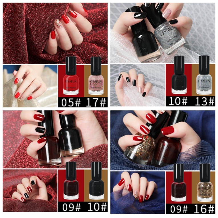 Sơn móng dạng Gel  mau khô 12 ml thời trang móng làm nail mi [không cần hơ máy]