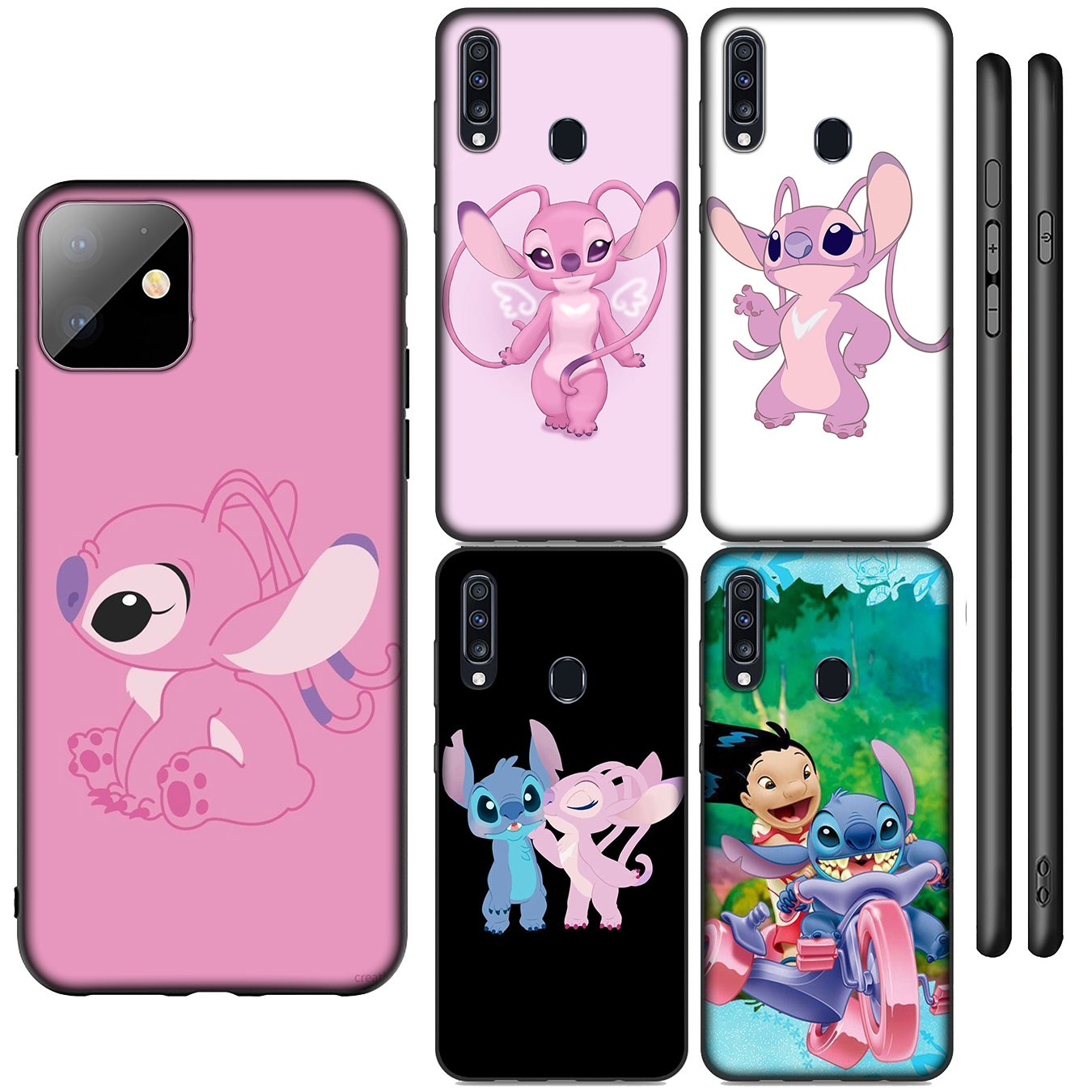 Samsung Galaxy A02S J2 J4 J5 J6 Plus J7 Prime A02 M02 j6+ A42 + Casing Soft Silicone H28 Cute funny Stitch Phone Case