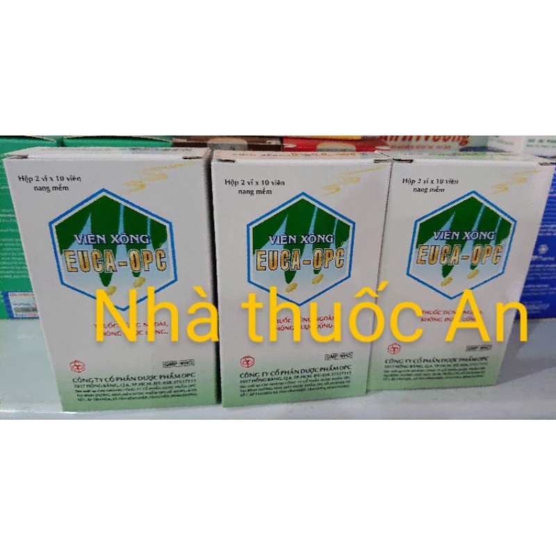 (30 viên) Viên xông Euca Vim Báo Gấm hộp 20-40 viên