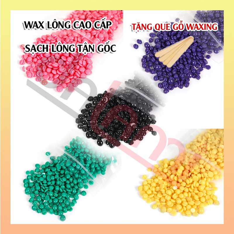 WAX TẨY LÔNG NÓNG CAO CẤP Giúp Da Láng Mịn, Hương Thơm Dễ Chịu - 50g - Tặng 1 que gỗ - che tên
