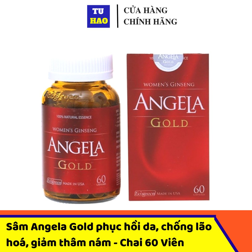 ✅(CHÍNH HÃNG CÓ TEM CHỐNG HÀNG GIẢ) Sâm ANGELA GOLD hộp 60 viên - huytv2010