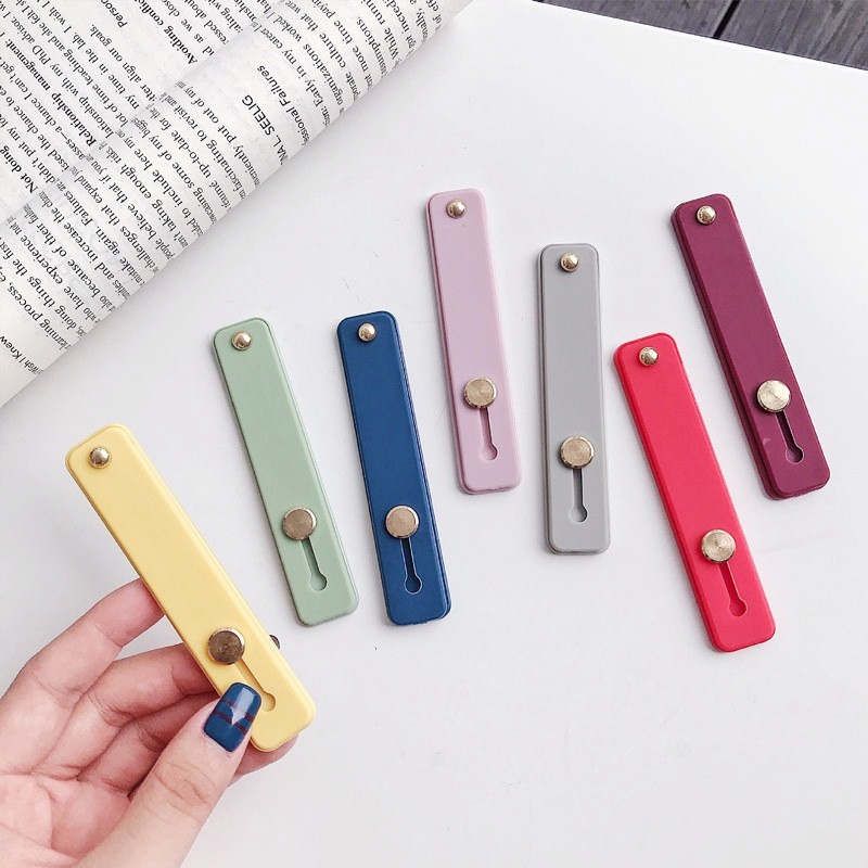 Giá Đỡ Điện Thoại Bằng Silicon Màu Trơn Đơn Giản