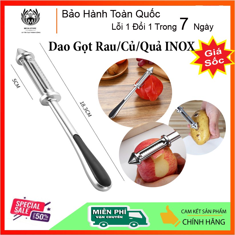 Dao Gọt Củ Quả Đa Năng - Dao Gọt INOX Siêu Bền, Siêu Tiện Lợi