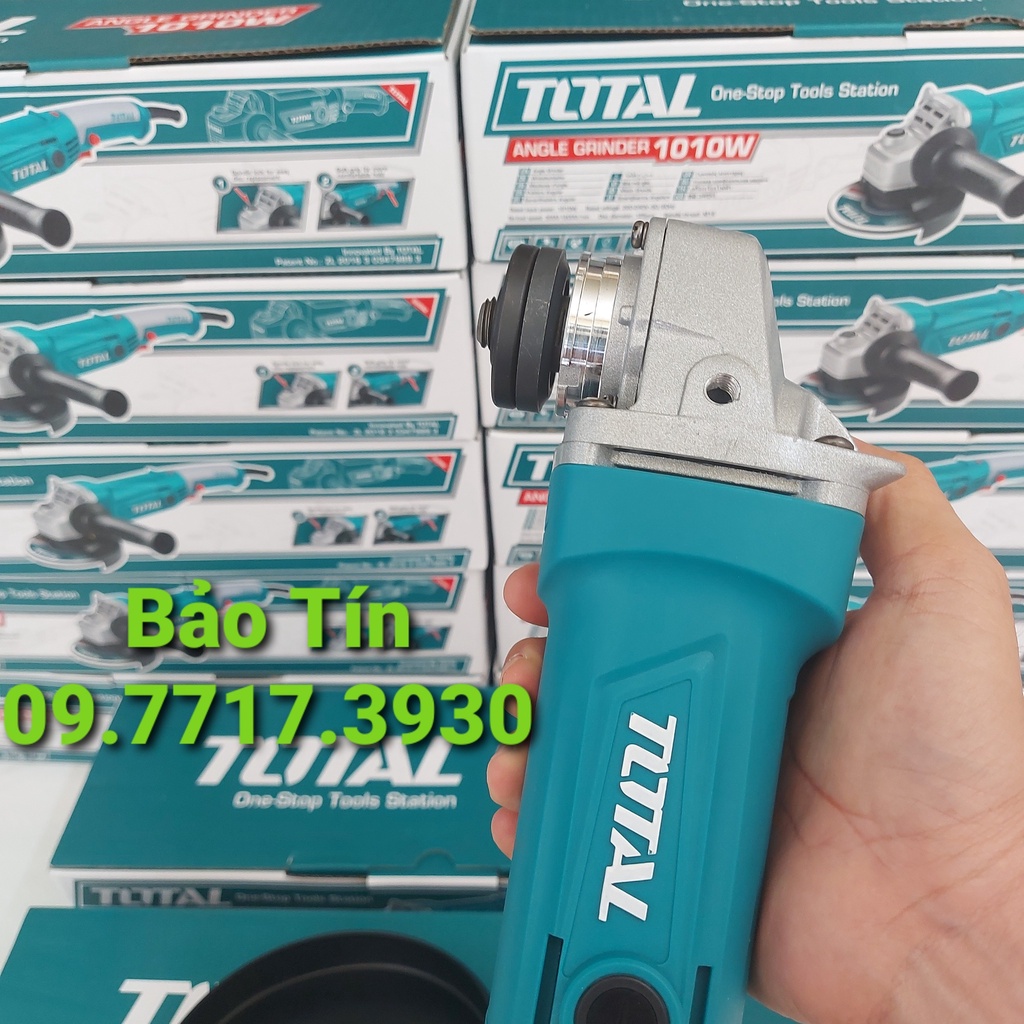 MÁY MÀI GÓC 1010W TOTAL  TG1121256-3  MÀI GÓC TAY DÀI  MÁY CẮT CẦM TAY CÓ CHỈNH TỐC ĐỘ