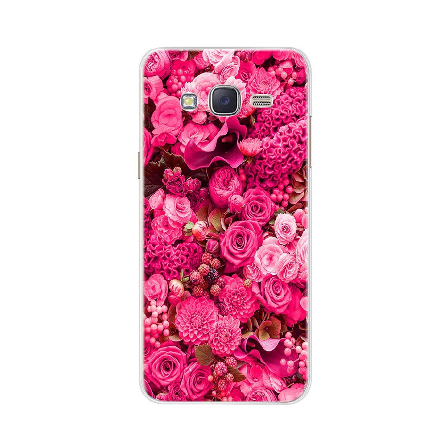 Ốp điện thoại silicon họa tiết bông hoa xinh xắn cho Samsung J3 2016 J320 J320F J320A J3200
