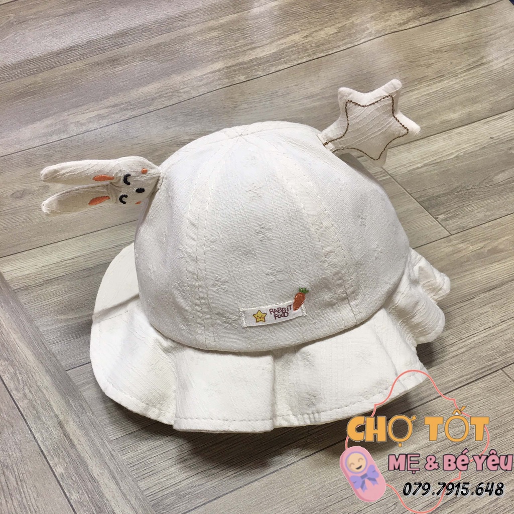 [ẢNH THẬT] Mũ, Nón Tai Bèo Cho Bé Gái Tai Thỏ Đáng Yêu 6-18 tháng