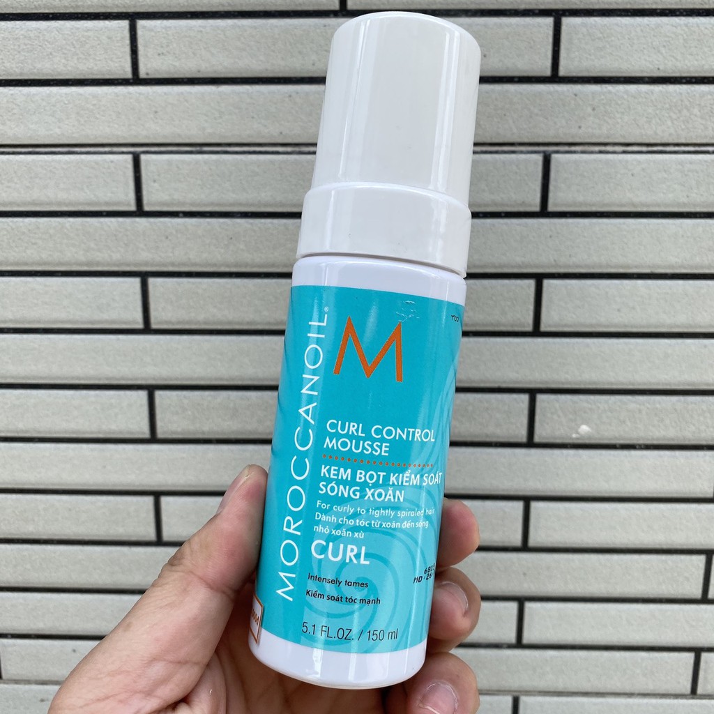 Chính hãng  Kem bọt kiểm soát sóng xoăn Moroccanoil Curl Control Mousse 150ml