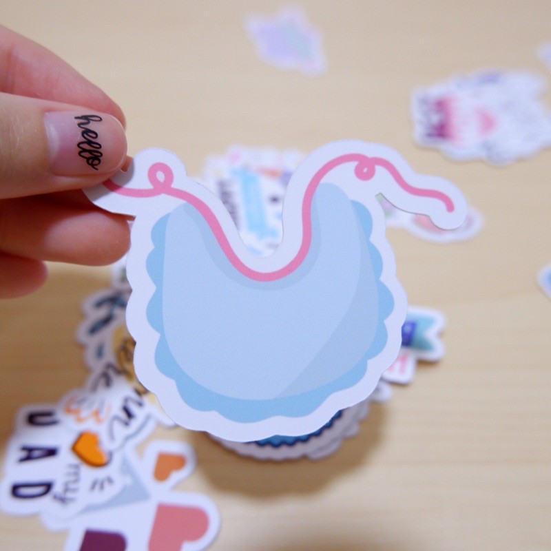 BABY Sticker die-cut - Sticker cắt rời - Nguyên vật liệu làm Scrapbook Handmade - Nhật Ký Cho Bé Yêu P.1
