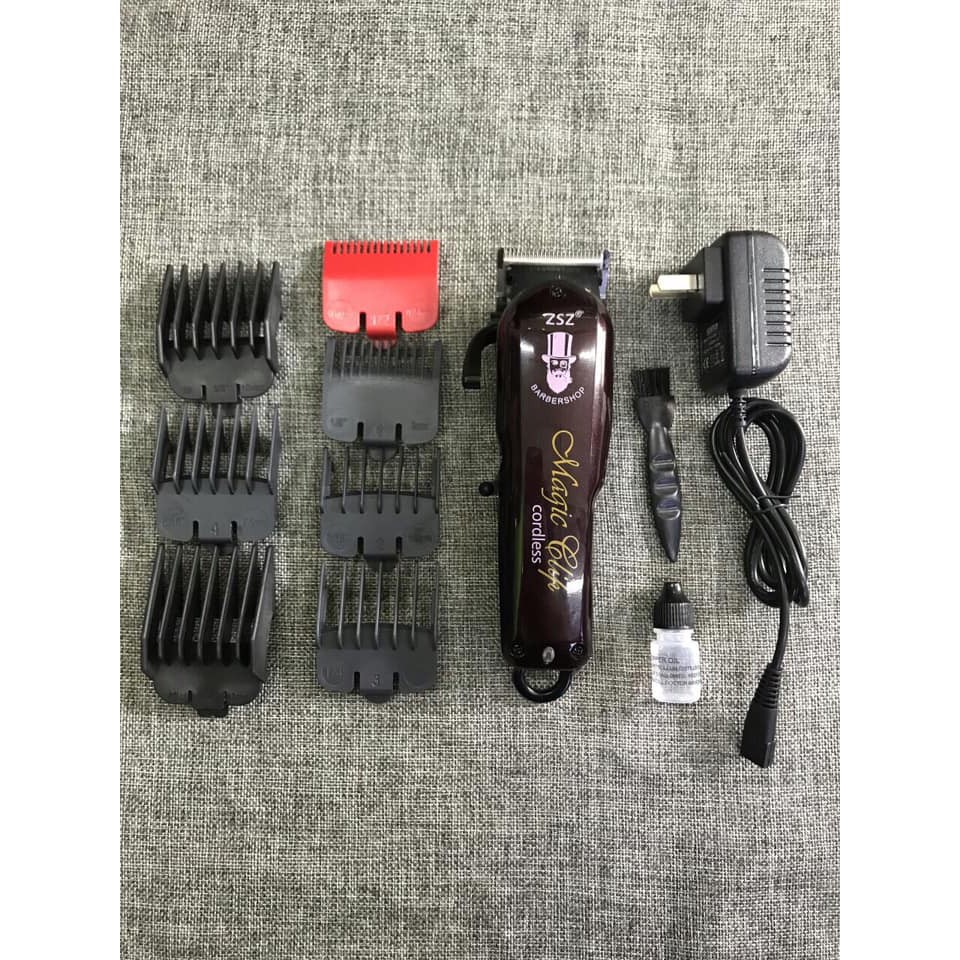 Tông đơ cắt tóc không dây chuyên nghiệp Barber Magic Clip ZSZ - Lưỡi Kép