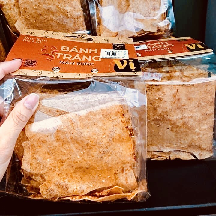 Combo 6 gói (125g) bánh tráng mắm ruốc nhà Vị- bánh tráng ngon, thơm giòn tan | BigBuy360 - bigbuy360.vn