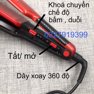 ✅Freeship-Quà Tặng✅ Máy duỗi bấm tóc 2in1 105