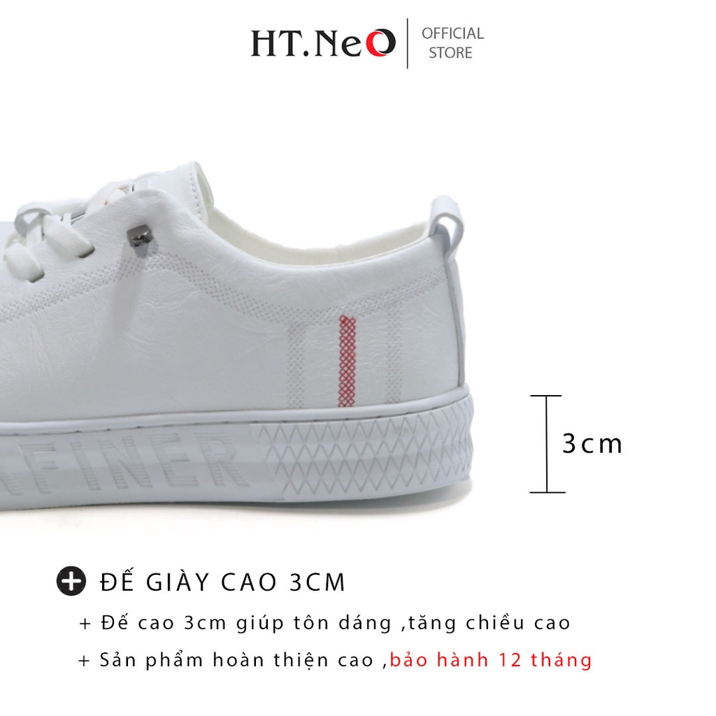 Giày thể thao nam - Giày da nam HT.NEO da bò cao cấp ,kiểu dáng basic trẻ trung ,sang trọng , cá tính GM50