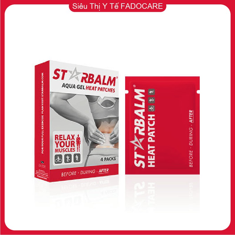 Miếng dán nhiệt Starbalm (hộp 4 miếng 8x12cm)