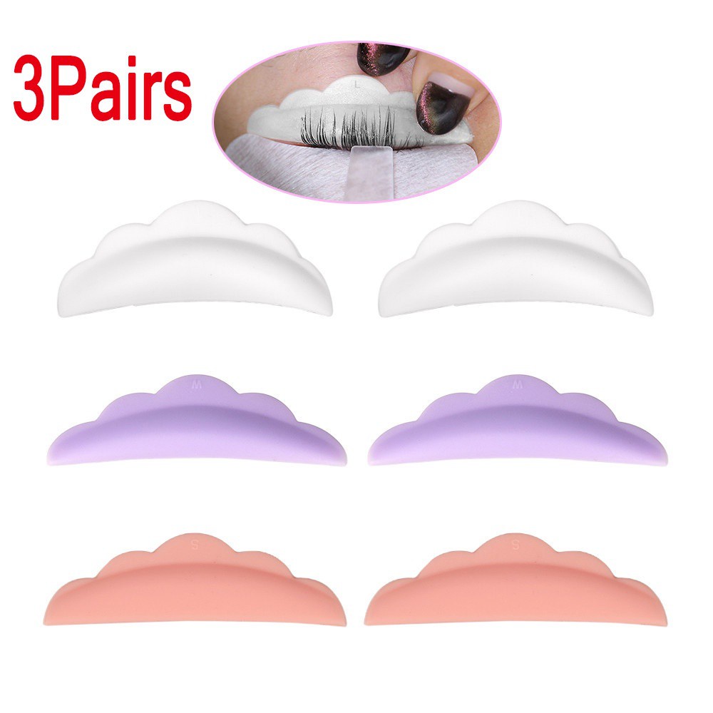 (Hàng Mới Về) Set 3 Cặp 6 Cặp Đệm Nâng Hỗ Trợ Nối Mi Chuyên Dụng