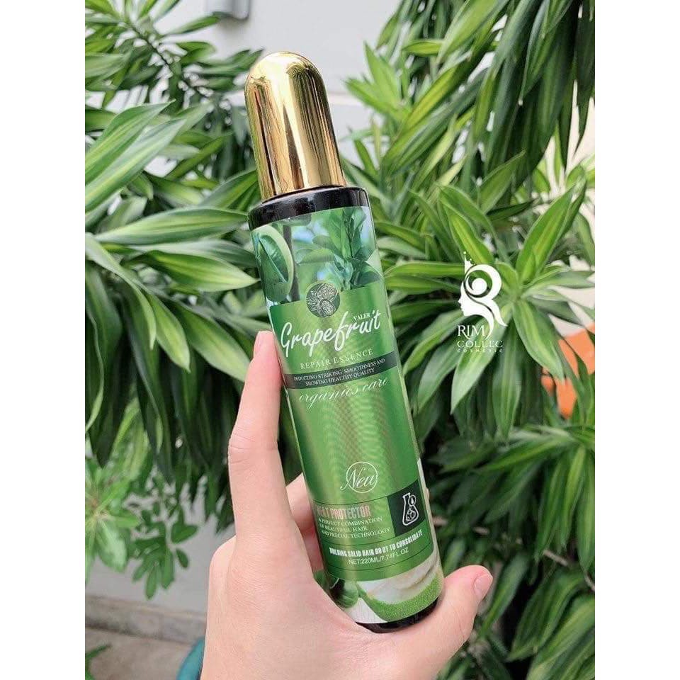 🔥🔥🔥Xịt dưỡng Bưởi Grapefruit kích thích mọc tóc Heat Protector Organics Care 220ml🔥🔥🔥