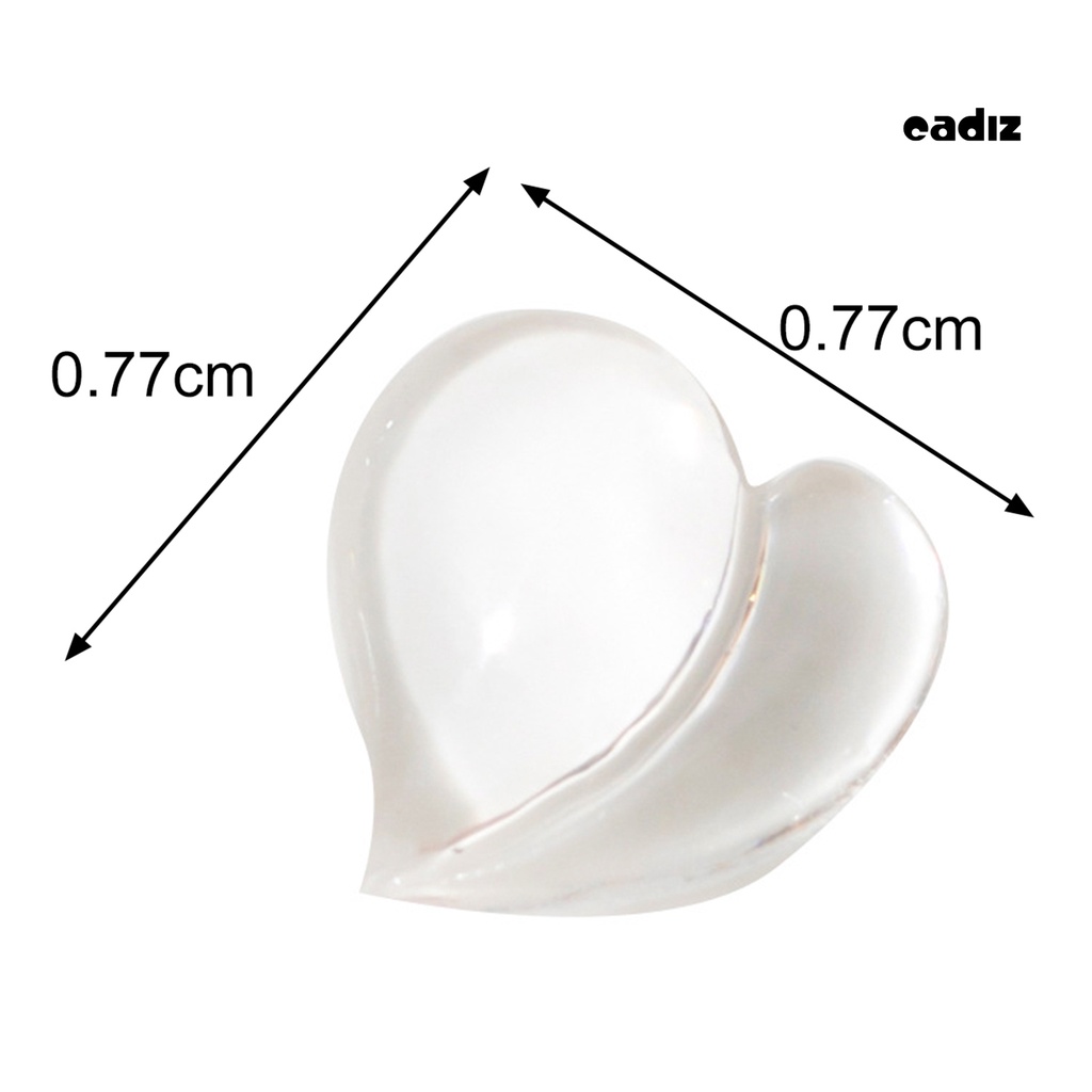 Set 25 Phụ Kiện Trang Trí Móng Tay Hình Trái Tim 3D Xinh Xắn