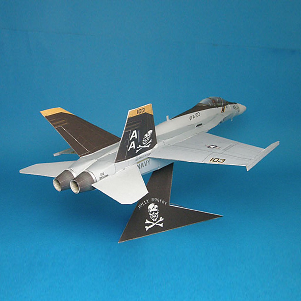 Mô hình giấy máy bay quân sự Jolly Rogers F-18 Super Hornet