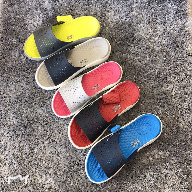 Dép lê cross nam nữ quai ngang literide đẹp nhiều màu sắc MAIS22331 dep crocs