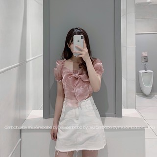 Áo croptop nơ Simbabo