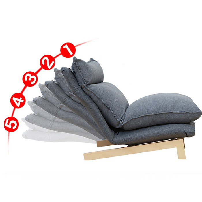 Ghế thư giãn đơn giản kèm đôn - Sofa nằm thư giãn phòng khách,đọc sách