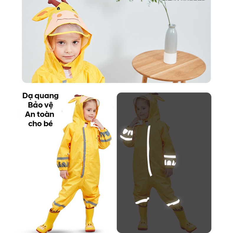 Áo Mưa Body Liền Quần cho trẻ em - Hàng Cao Cấp