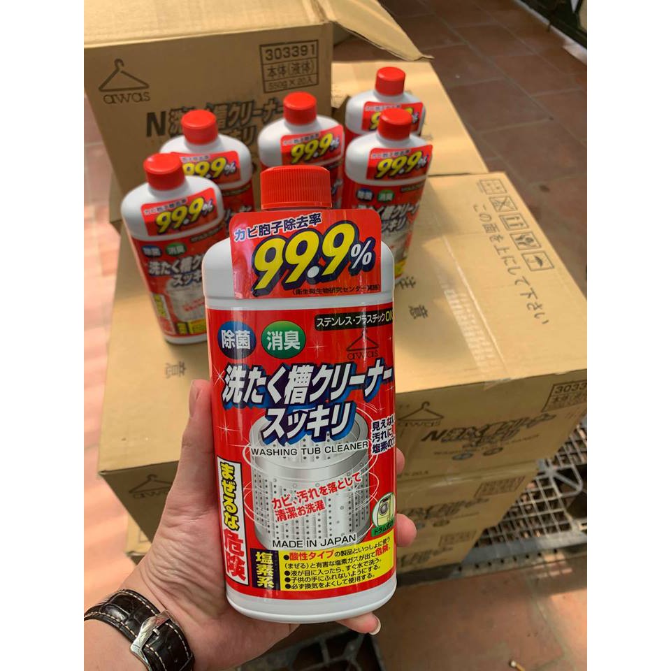 Tẩy lồng máy giặt diệt khuẩn Papai 550g Nhật Bản DrbStore
