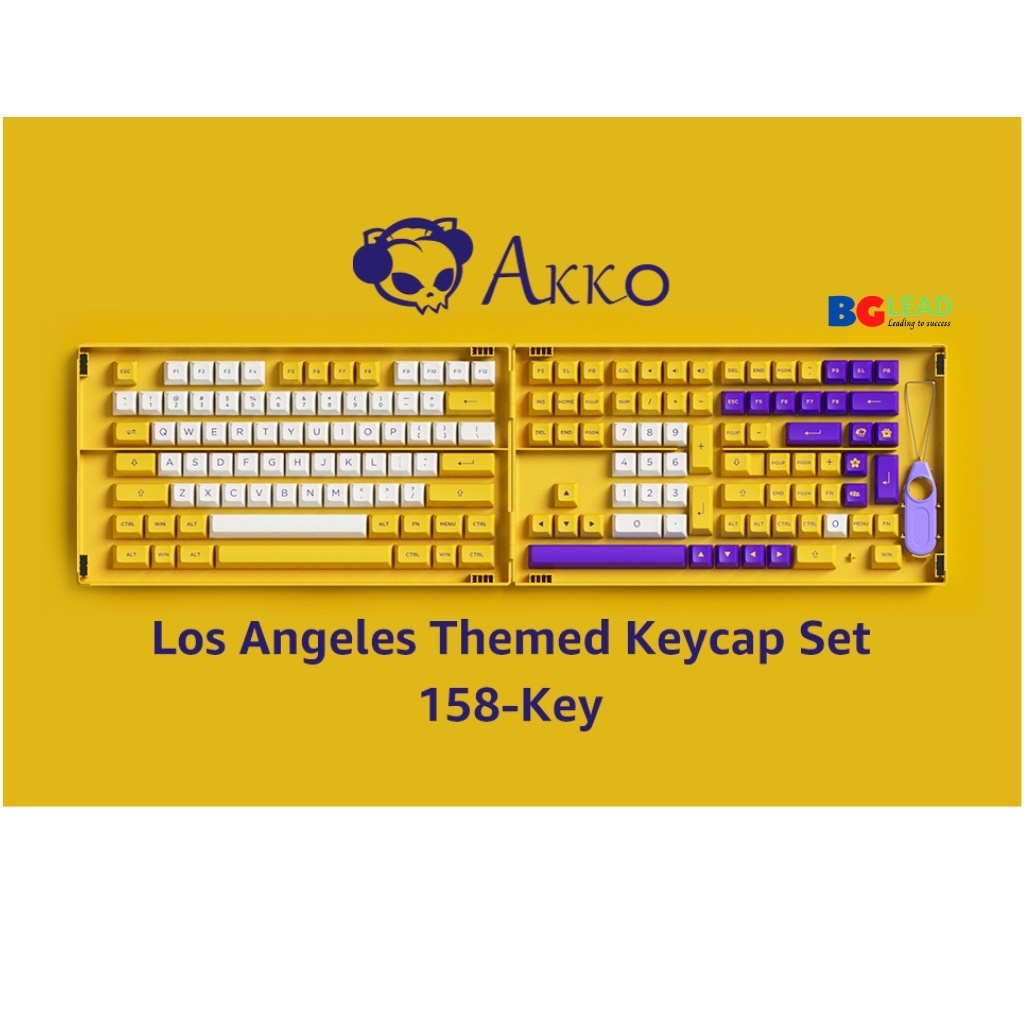 [Sản phẩm mới]Bộ keycap cho bàn phím cơ AKKO|Keycap set – Los Angeles (PBT Double-Shot/ASA profile/158 nút)