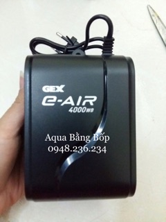 Sủi oxy bể cá 2 vòi Gex e-air 4000WB siêu êm