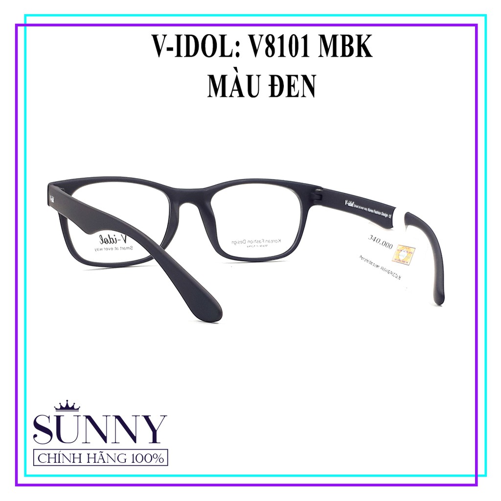 V8101 MBK gọng kính V-idol chính hãng, thiết kế dễ đeo bảo vệ mắt